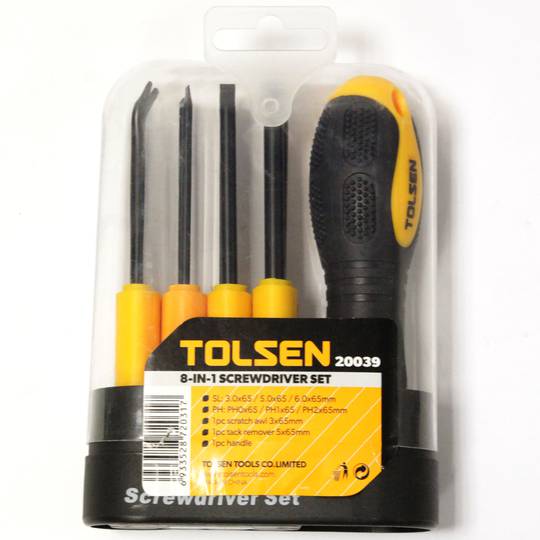 Schraubendreher Set 6tlg CrV Geschlitzt 3.0mm 5.0mm 6.0mm Phillips PH0 PH1 PH2