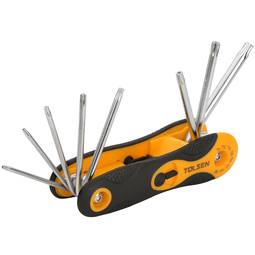 Chiavi a brugola compatibile Torx CrV Set di 8 unità extra lungo di tasca