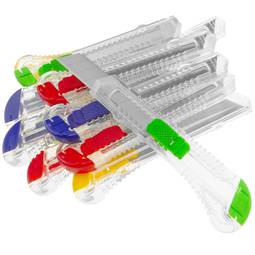 Cutter en plastique avec lame de 18 mm 12-pack