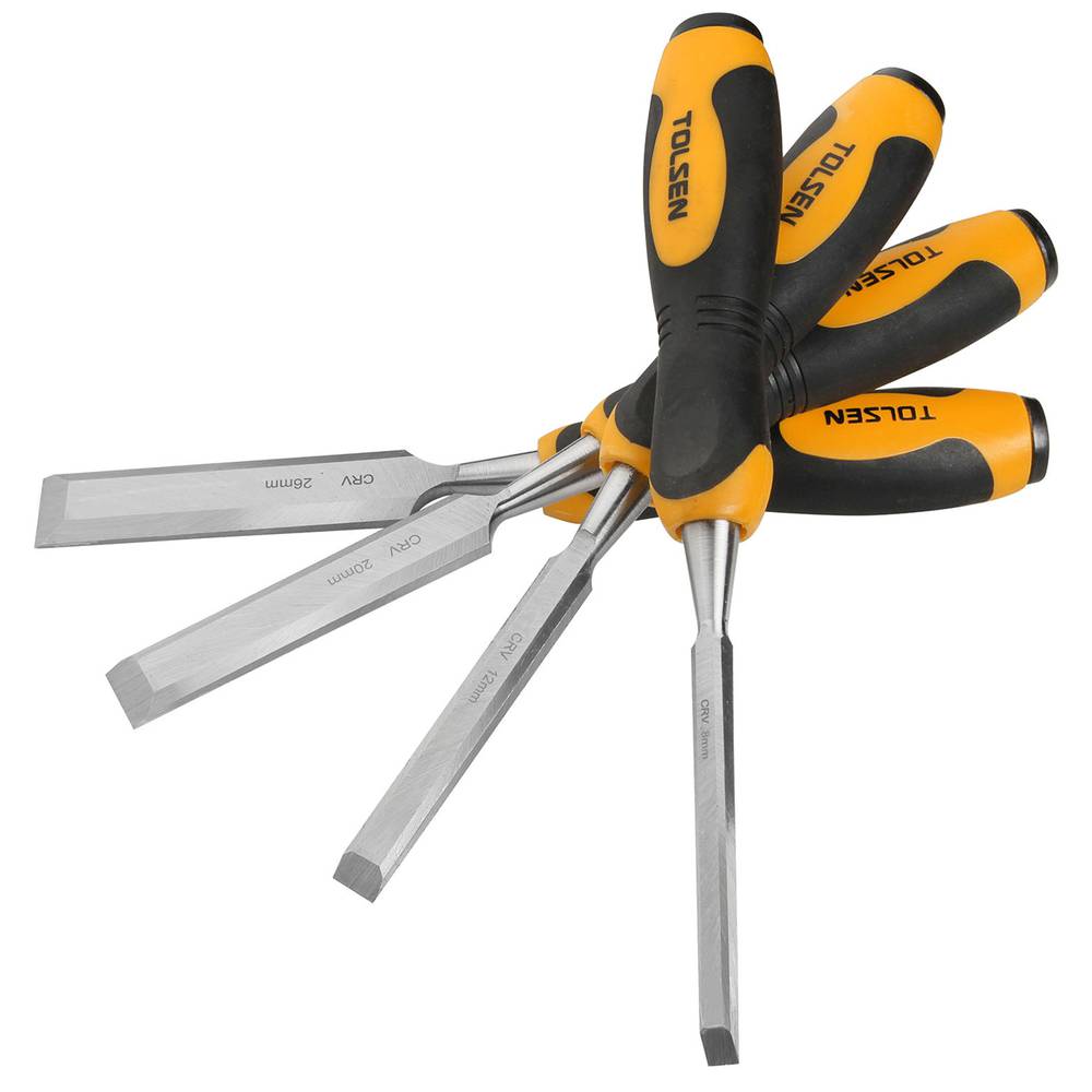 Kit 4 ciseaux à bois 12mm 20mm 24mm outils de 8mm Tolsen