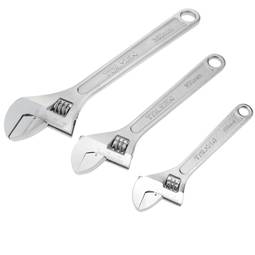 Clé à molette du 150mm 200mm 250mm Clé à griffe réglables Kit de 3 pièces