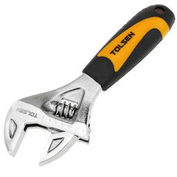 Metal wrench of 6" 165 mm adjustable 30 mm ergonomic