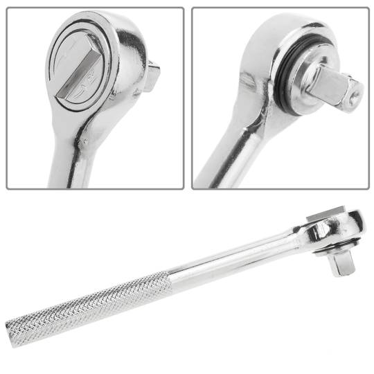 Universal Schraubenschlüssel Klein Mehrzweck 7-19 mm mit Bohrer Adapter und Umschaltknarre