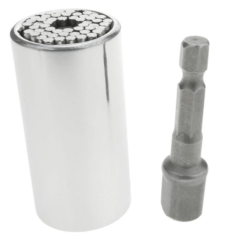 Universal Schraubenschlüssel Klein Mehrzweck 7-19 mm mit Bohrer Adapter und Umschaltknarre
