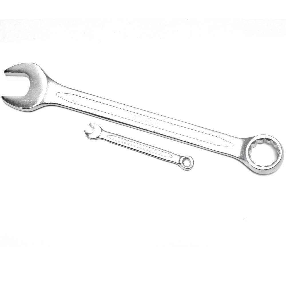 Combination spanner kit of 12 CrV wrench with cloth case