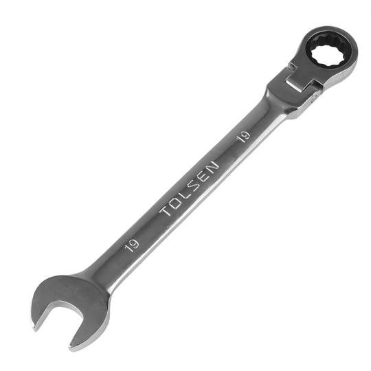 Estoig de 7 clau combinada fixa i de carraca orientable de CrV