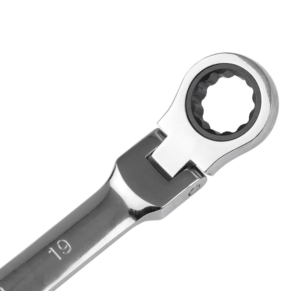 Estoig de 7 clau combinada fixa i de carraca orientable de CrV