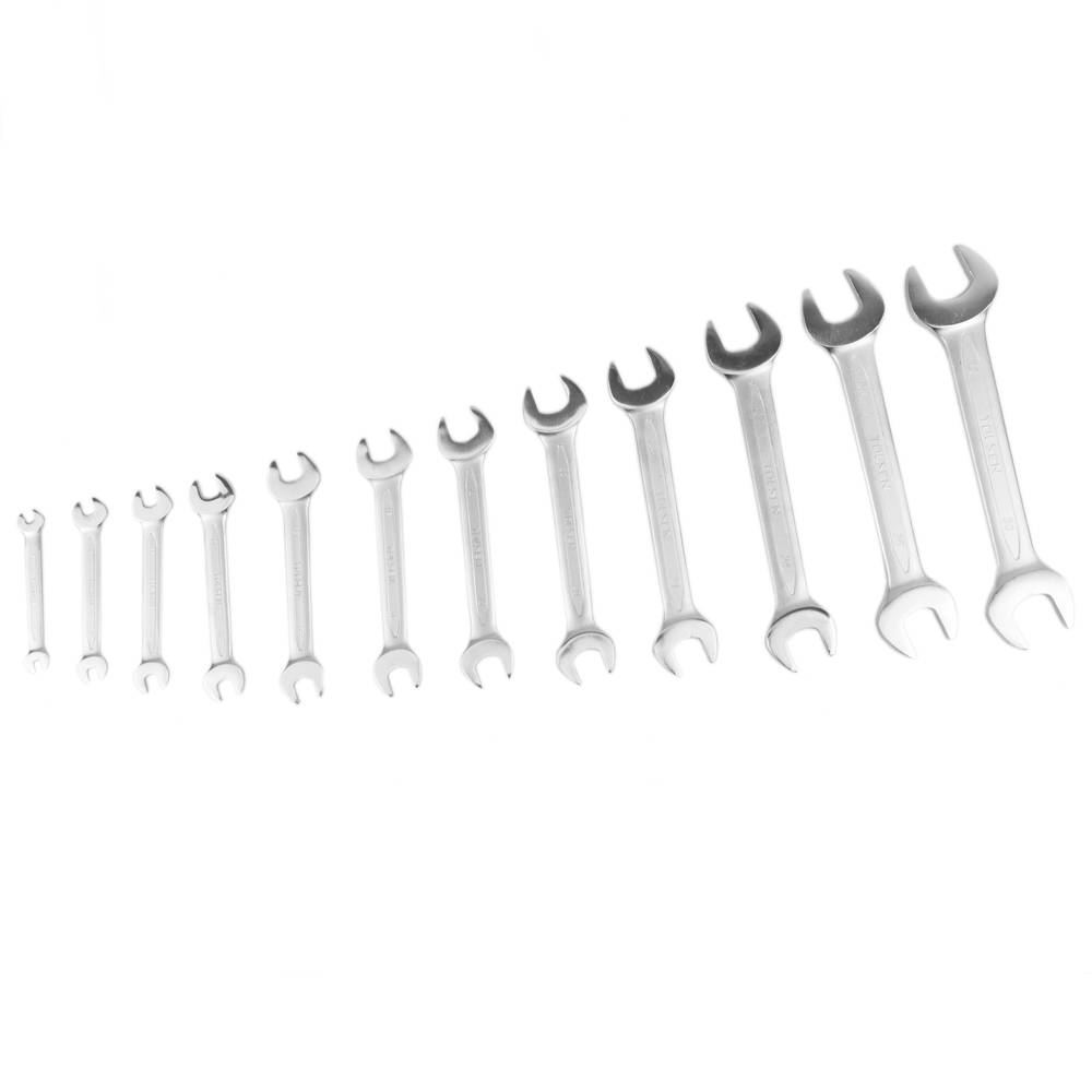 Chiavi combinate di CrV set de 12 con custodia in tessuto