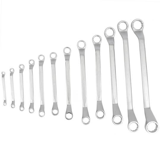 Estoig de 12 clau fixa combinada CRV de doble boca tancada