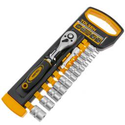 1/4 "ratelsleutel met 12 dopsleutels