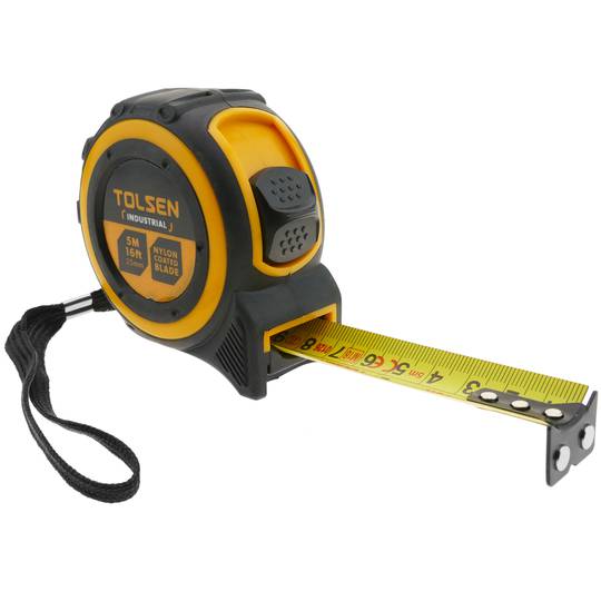 Cinta mètrica de metall niló enrrollada de 5m x 25mm d'eines Tolsen