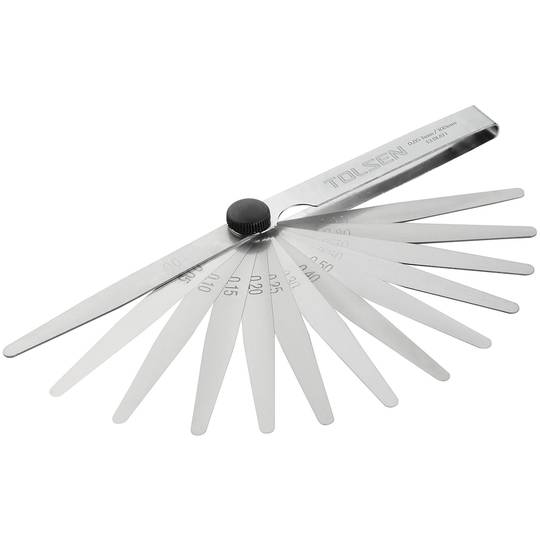Galgas de 13 hojas de 0.05mm a 1.00mm de herramientas Tolsen