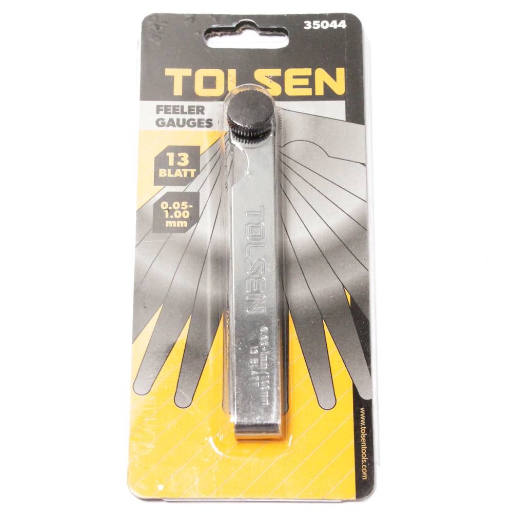 Galgas de 13 hojas de 0.05mm a 1.00mm de herramientas Tolsen