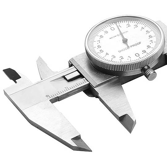 Caliper 150mm with analogue display tool Tolsen