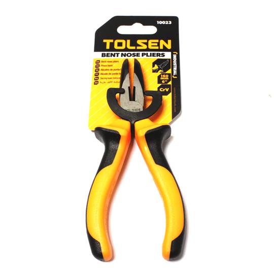 Uniwersalne szczypce CrV 160 mm z drobną zakrzywioną końcówką