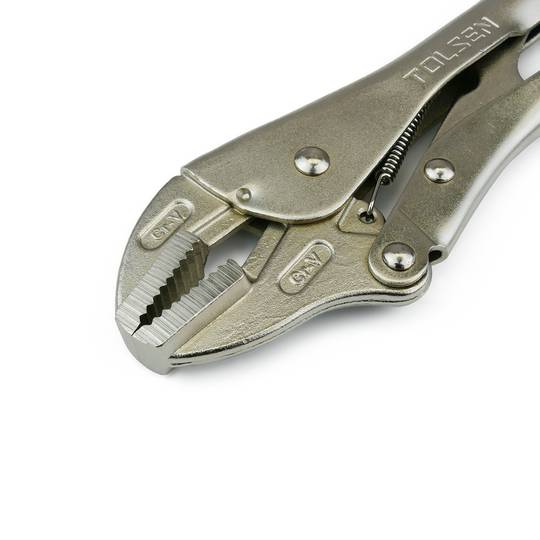 Locking pliers CrV 250mm with curved jaw