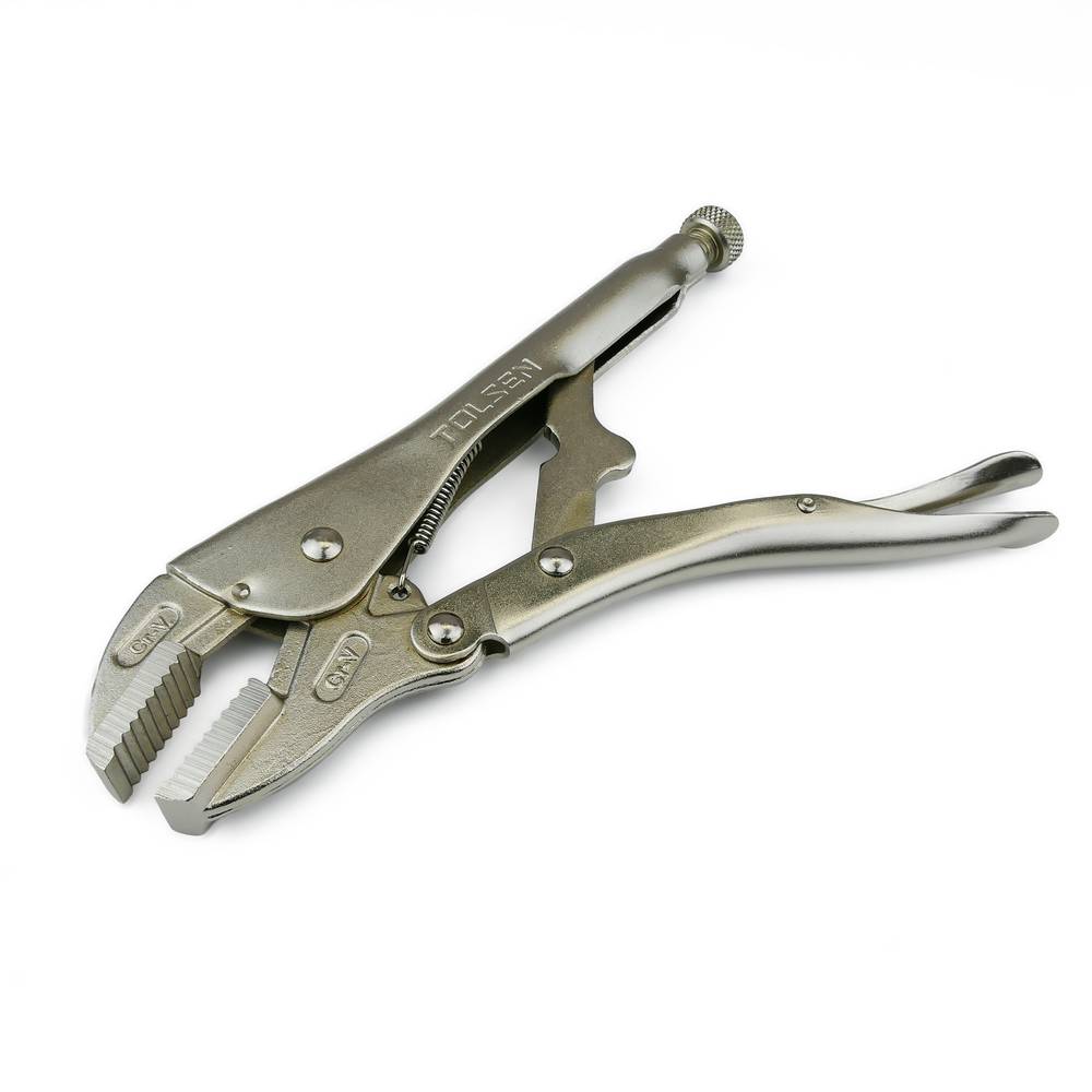Locking pliers CrV 250mm with curved jaw