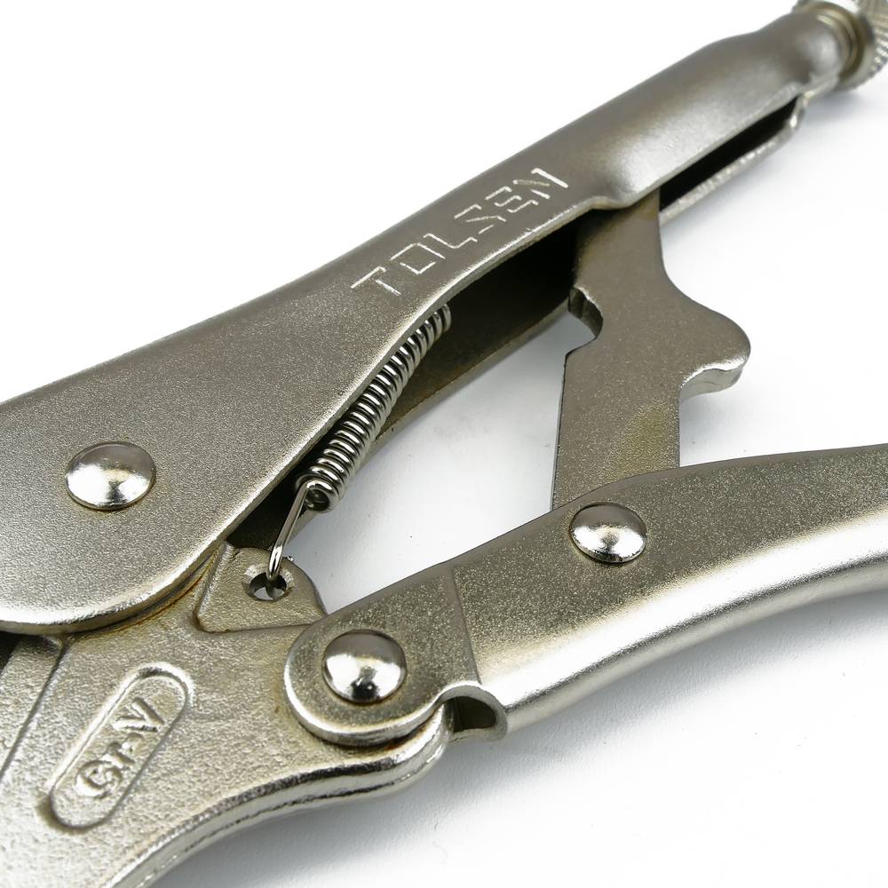 Locking pliers CrV 250mm with curved jaw