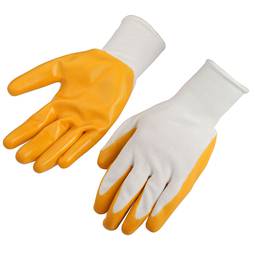 Guants de treball de polièster nitril XL 12 parells eines Tolsen
