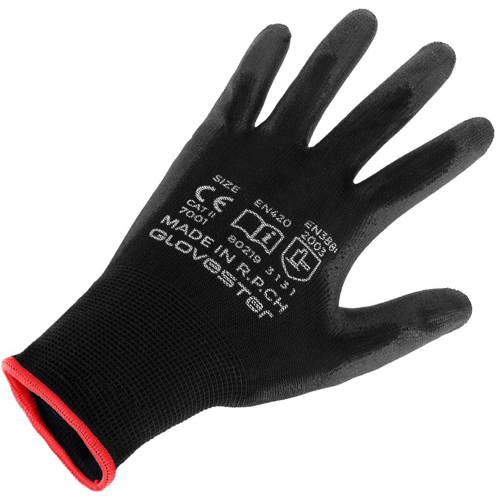 Guantes De Trabajo De Fibra De Poliéster Con Recubrimiento De Poliuretano Talla L Cablematic 5884