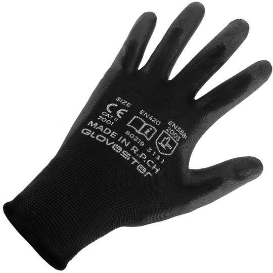 Guant de treball de fibres de polièster amb cobriment de poliuretà Talla XL