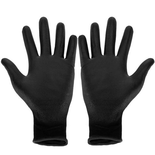 Guant de treball de fibres de polièster amb cobriment de poliuretà Talla XL