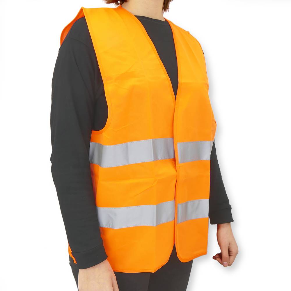 Reflektierende Sicherheitsweste Orange Größe L Werkzeug Tolsen