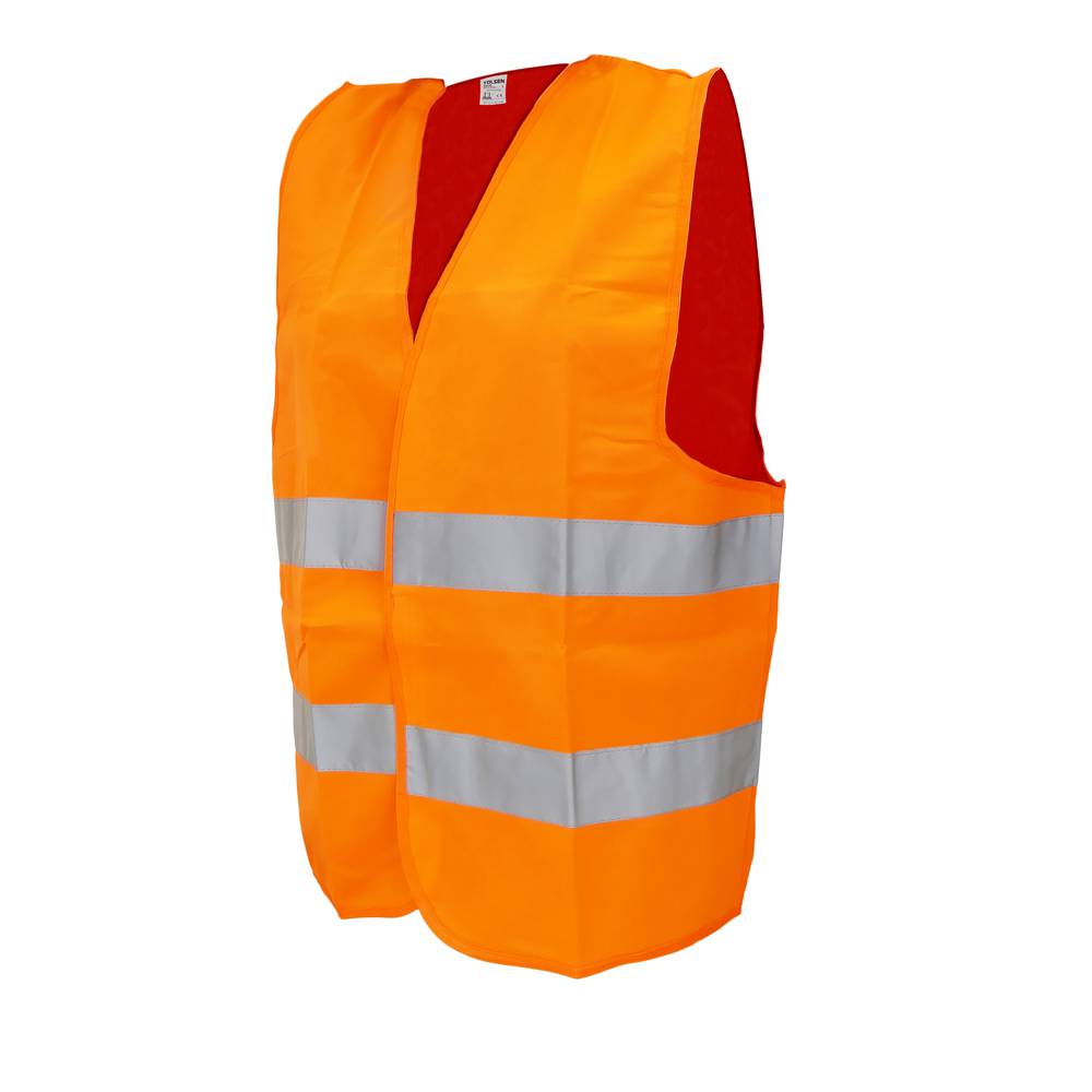 Chaleco reflectante naranja de seguridad talla XXXL de herramientas Tolsen