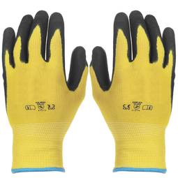 Guants de reposició i treball de magatzem de polièster amb recobriment de poliuretà de talla M compatible amb pantalles tàctils