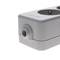 Base de dados de 4 tomada Schuko 16A 250V 3680W TT 54 x 206 x 42 mm