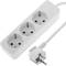 Power strip 3 schuko 16A 230V white with 1.5m cable