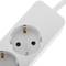Power strip 3 schuko 16A 230V white with 1.5m cable