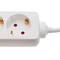 Wtyczka 6 schuko 16A 250V biała z kablem 1,5 m