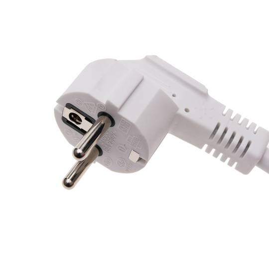Wtyczka 6 schuko 16A 250V biała z kablem 1,5 m
