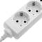 Steckdosenleiste 6 Schuko 16A 230V weiß mit 3m Kabel