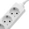 Steckdosenleiste 6 Schuko 16A 230V weiß mit 3m Kabel