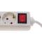 Regleta d'endolls 4 schuko 16A 230V blanca amb interruptor i cable de 1.5m