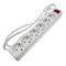 Power strip 6 Schuko 16A 230V branco com interruptor e cabo de 3m