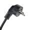 Regleta d'endolls 3 schuko 16A 230V negra amb interruptor i cable de 3m