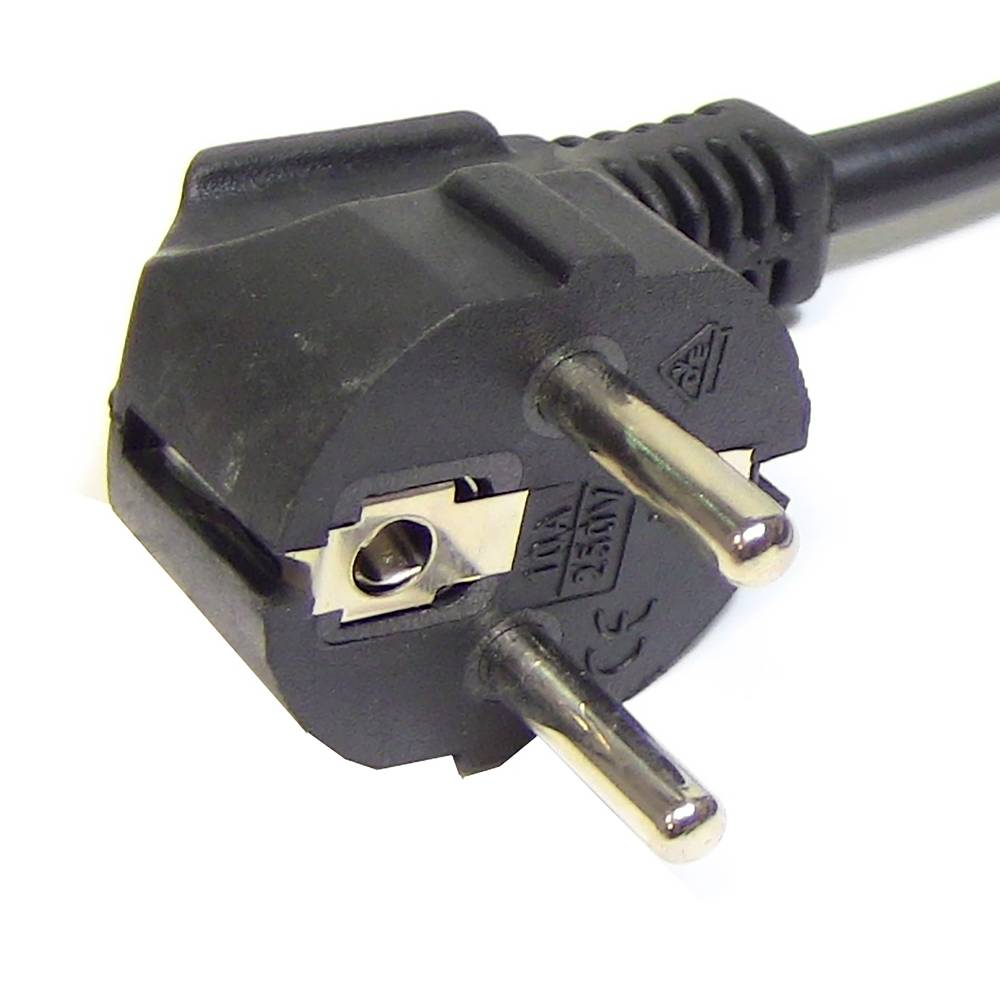 Multiprise 6 prises 16A 230V noir avec interrupteur et 3m câble