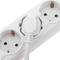 Multiprise 6 Schuko 250 V avec 2 ports USB Blanc avec Interrupteur
