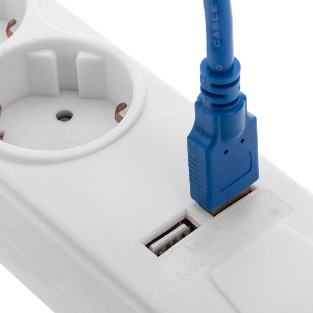  Enchufe de pared eléctrico doble puerto USB 220-250V 16A enchufe  de la UE : Herramientas y Mejoras del Hogar