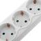 Multiprise 6 Schuko 250 V avec 2 ports USB Blanc avec Interrupteur