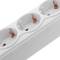 Multiprise 6 Schuko 250 V avec 2 ports USB Blanc avec Interrupteur