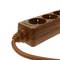 Wtyczka 4 schuko 16A 250V drewniana z kablem 1,5 m