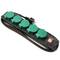 IP44 power strip for outdoor 5 schuko 16A 250V with switch and 1.5m cable