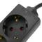 PDU strip 3 way 16A 250V black with 3 m electrical wire
