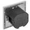 Base presa 2 x USB 80x80mm A femmina per l'incorporamento