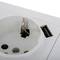 Base de enchufe schuko con USB A hembra 80x80mm para empotrar