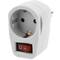 Weißer Schuko 220VAC Stecker mit Schalter